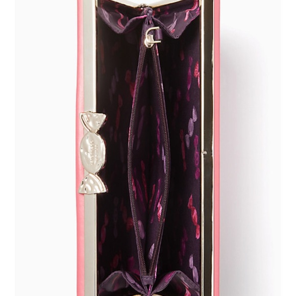 Authentic Kate Spade leather L.Edition candy box snap buckle leather clutch - Picture 8 of 16